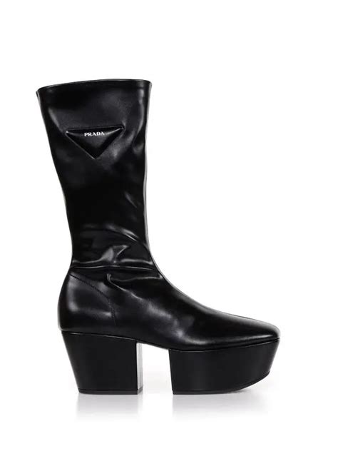 prada nappa tech boots|Black Nappa Tech platform boots .